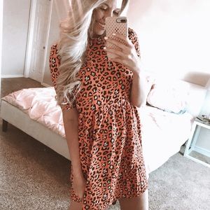 Leopard baby doll dress from ASOS